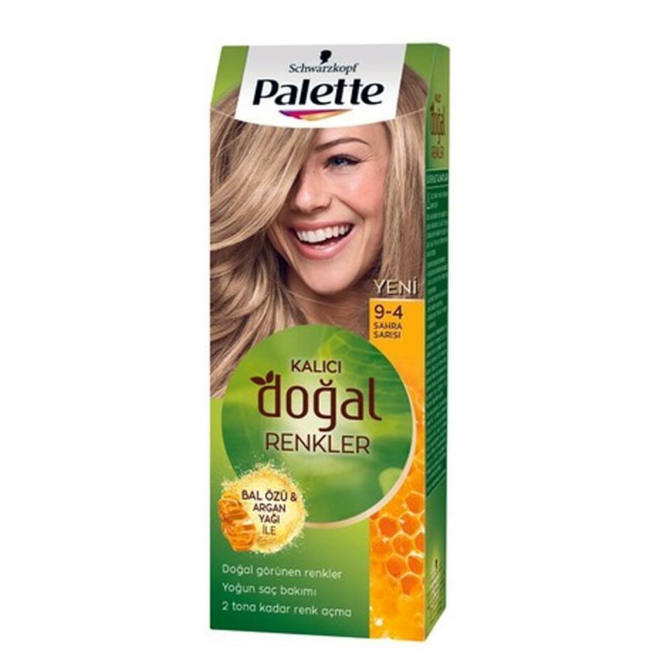 Palette Natural 9.4 Sahra Sarısı Kalıcı Saç Boyası - del