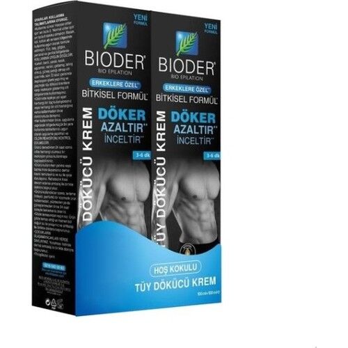 Bioder Erkekler Için Tüy Dökücü Krem 100 Ml x 2 Adet