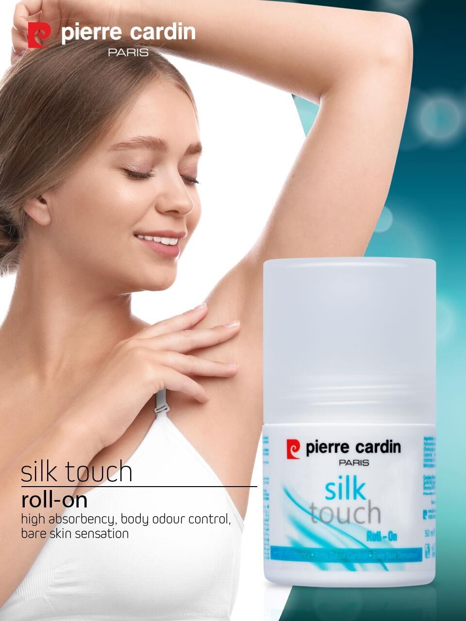 31204 - Pierre Cardin Silk Touch Roll On - 50 ml