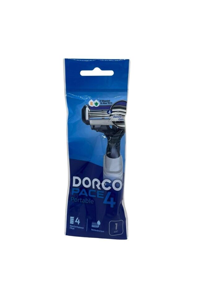 Dorco Pace 4 Bıçaklı Oynar Başlıklı Tıraş Bıçağı Tekli Poşet
