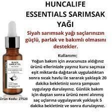 HuncaLife Essentials Saç Bakım Yağı 20 Ml Siyah Sarımsak