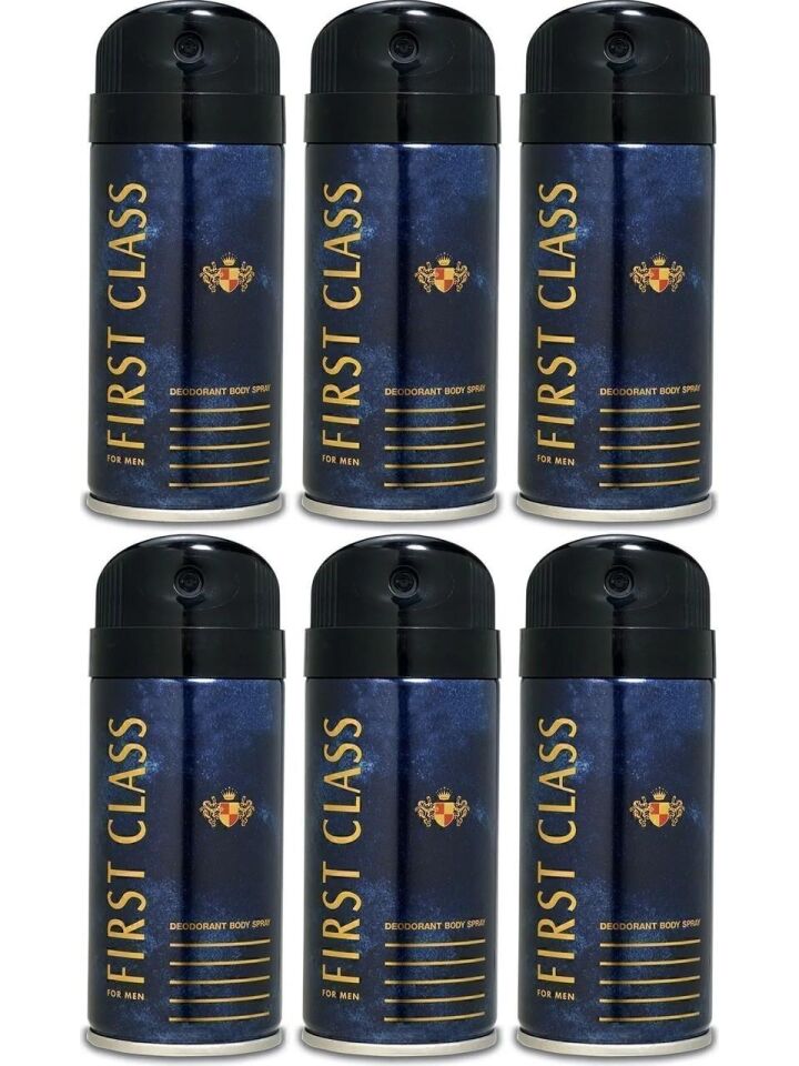 6 Adet X First Class Deodorant Spray 150 Ml