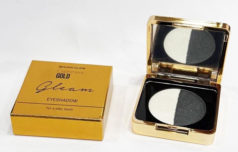 HuncaLife İkili Göz Farı 06 Cashmere Gold Gleam 80901 Sedefli Gri- Sedefli Açık Gri