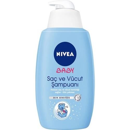 Nivea Baby Saç ve Vücut Şampuanı 500 ml Pompalı