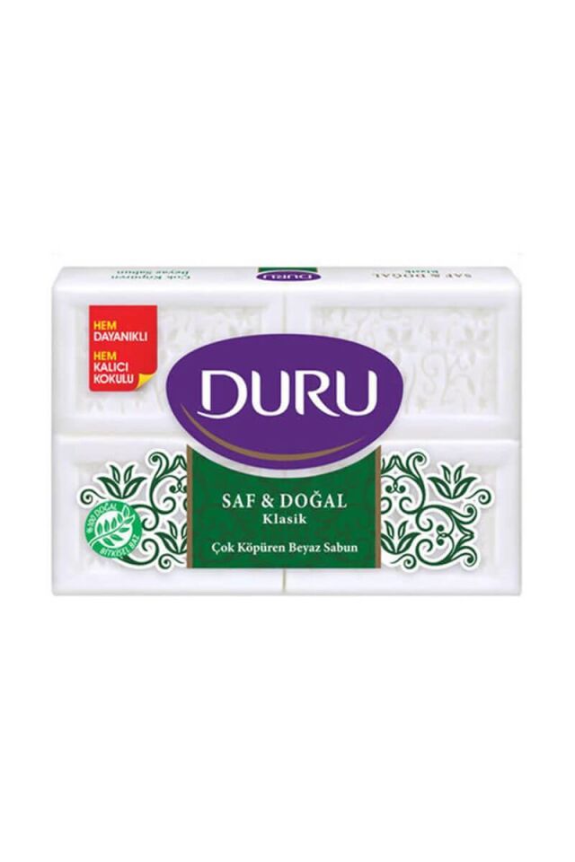 Duru Sabun Klasik Saf ve Doğal 600 Gr 150 Gr x 4 Adet