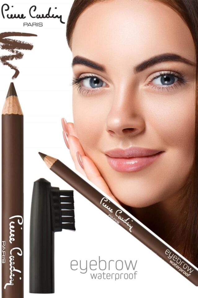13201 - Pierre Cardin Suya Dayanıklı Kaş Kalemi - Chestnut - 200 - Kahverengi