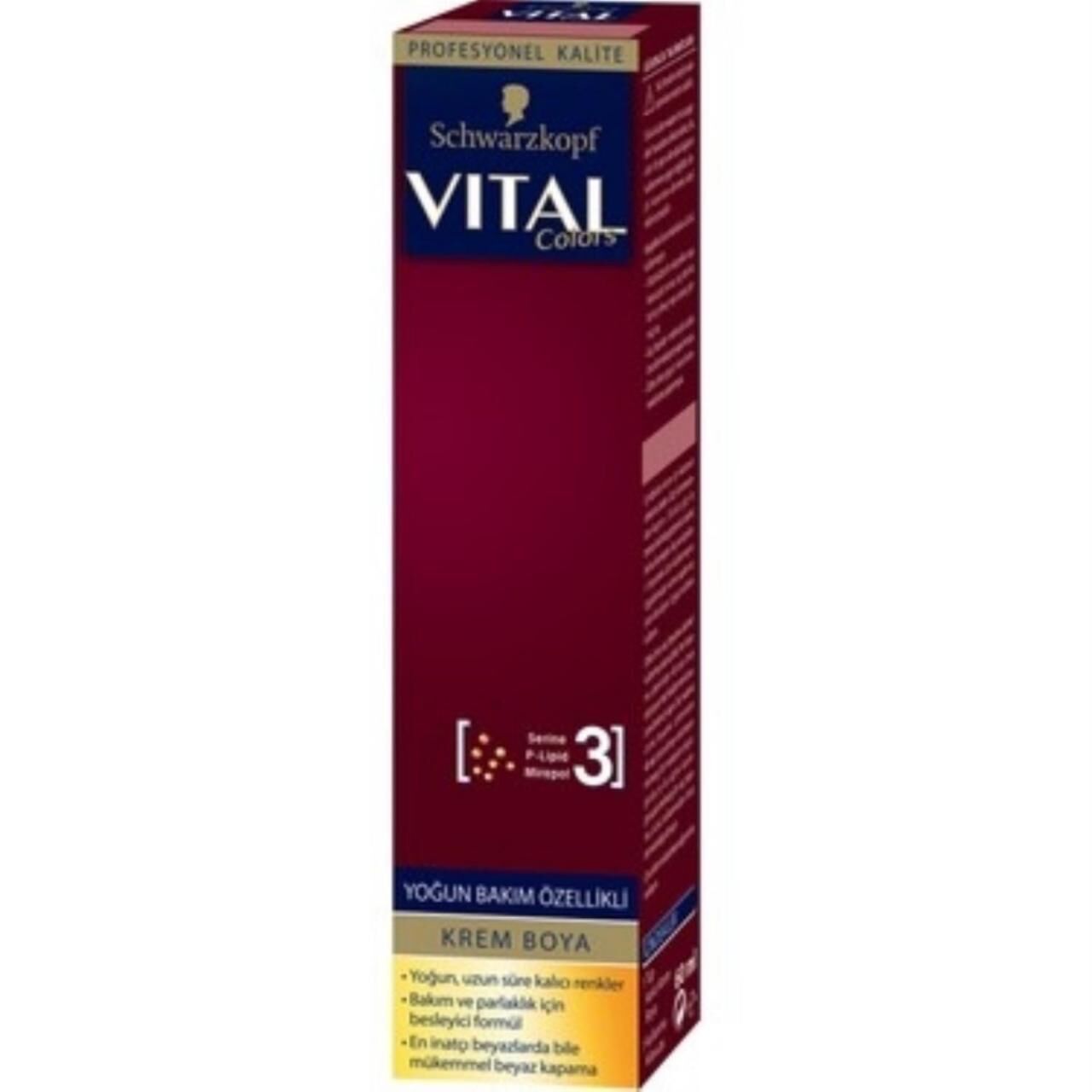 Vital Tüp Saç Boyası 12.00 Çok Açık Sarı + Oksidan Sıvı 50 Ml