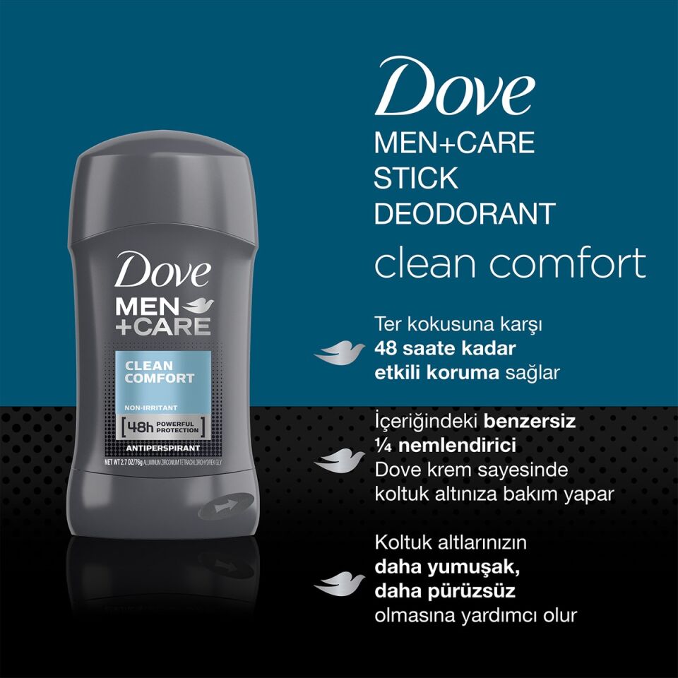 Dove Men Clean Comfort Stick Deodorant 50 ml