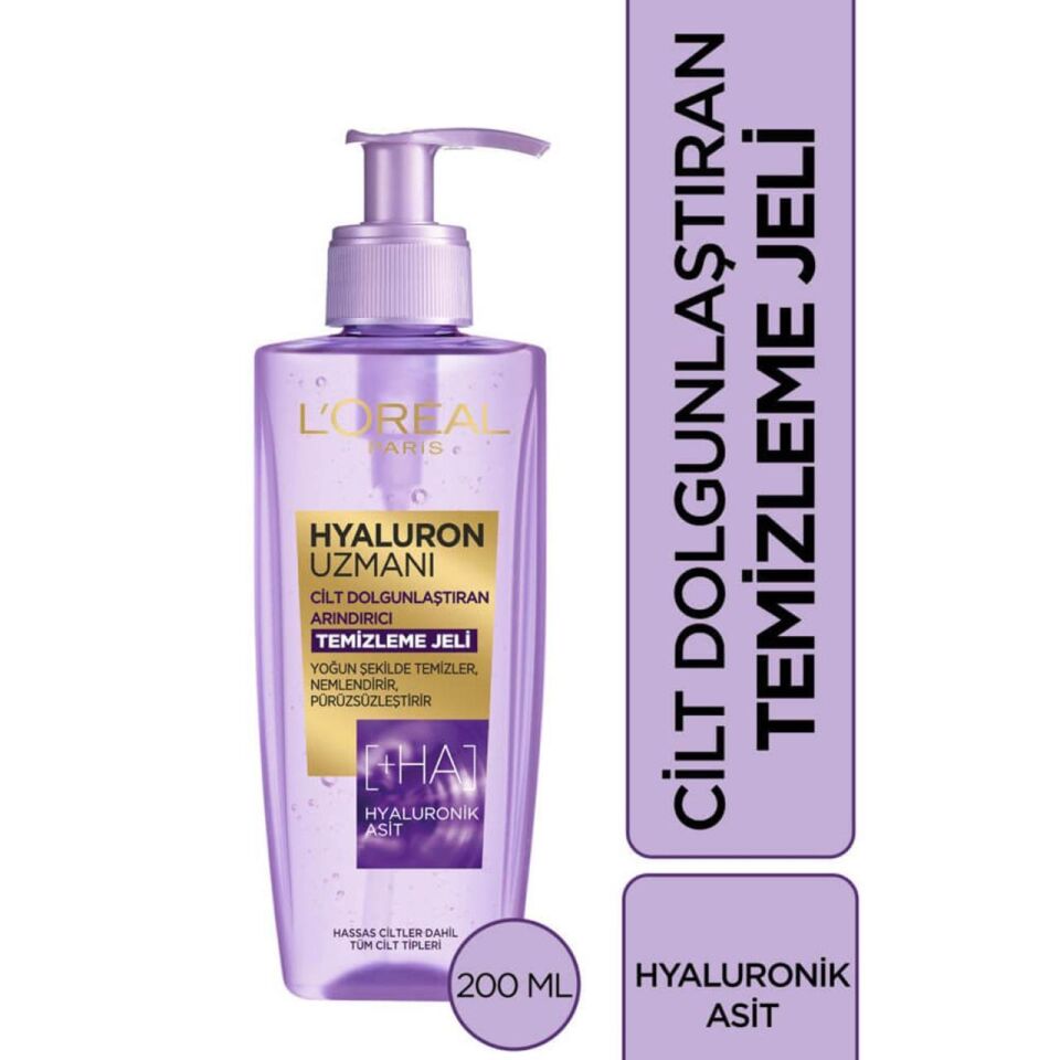 Loreal Paris Hyaluron Uzmanı Yüz Yıkama Jeli 200 ml  Dolgunlaştırıcı - Arındırıcı