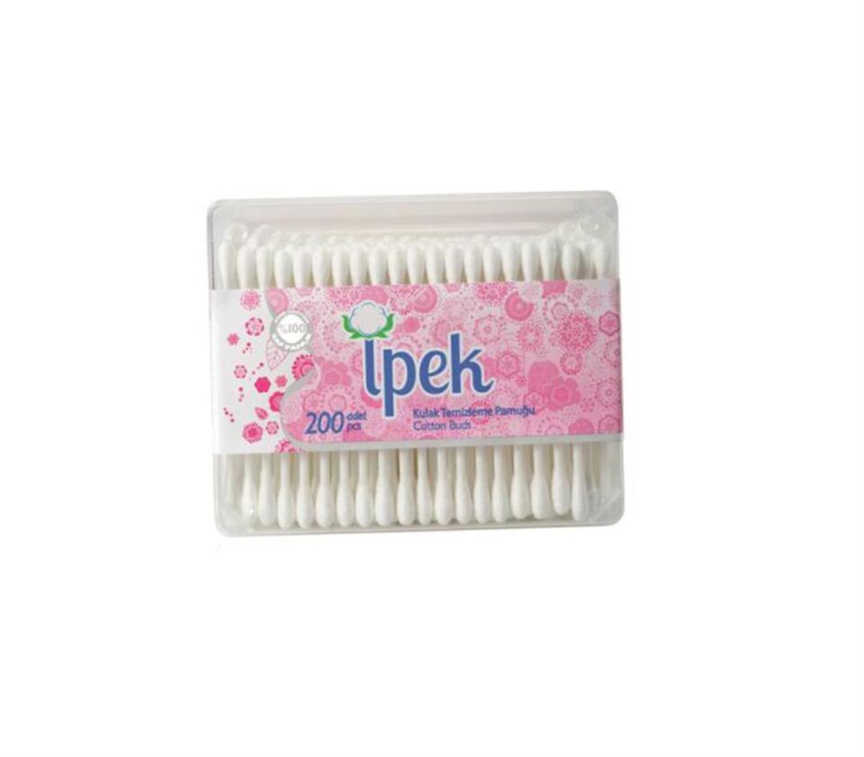 İpek Pamuk Sisa Kulak Çubuğu 200lü Kare