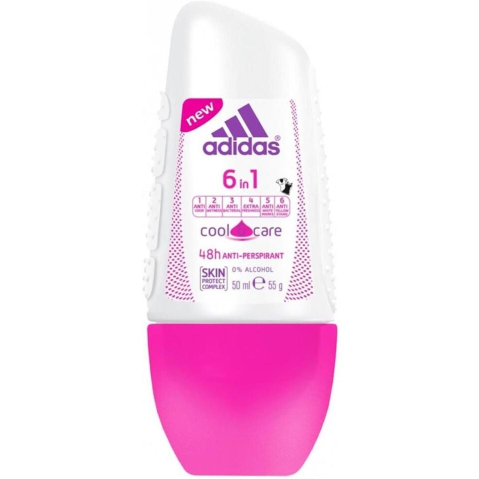 Adidas Roll On 6in1 Cool Care 50 ml Kadın Deodorant