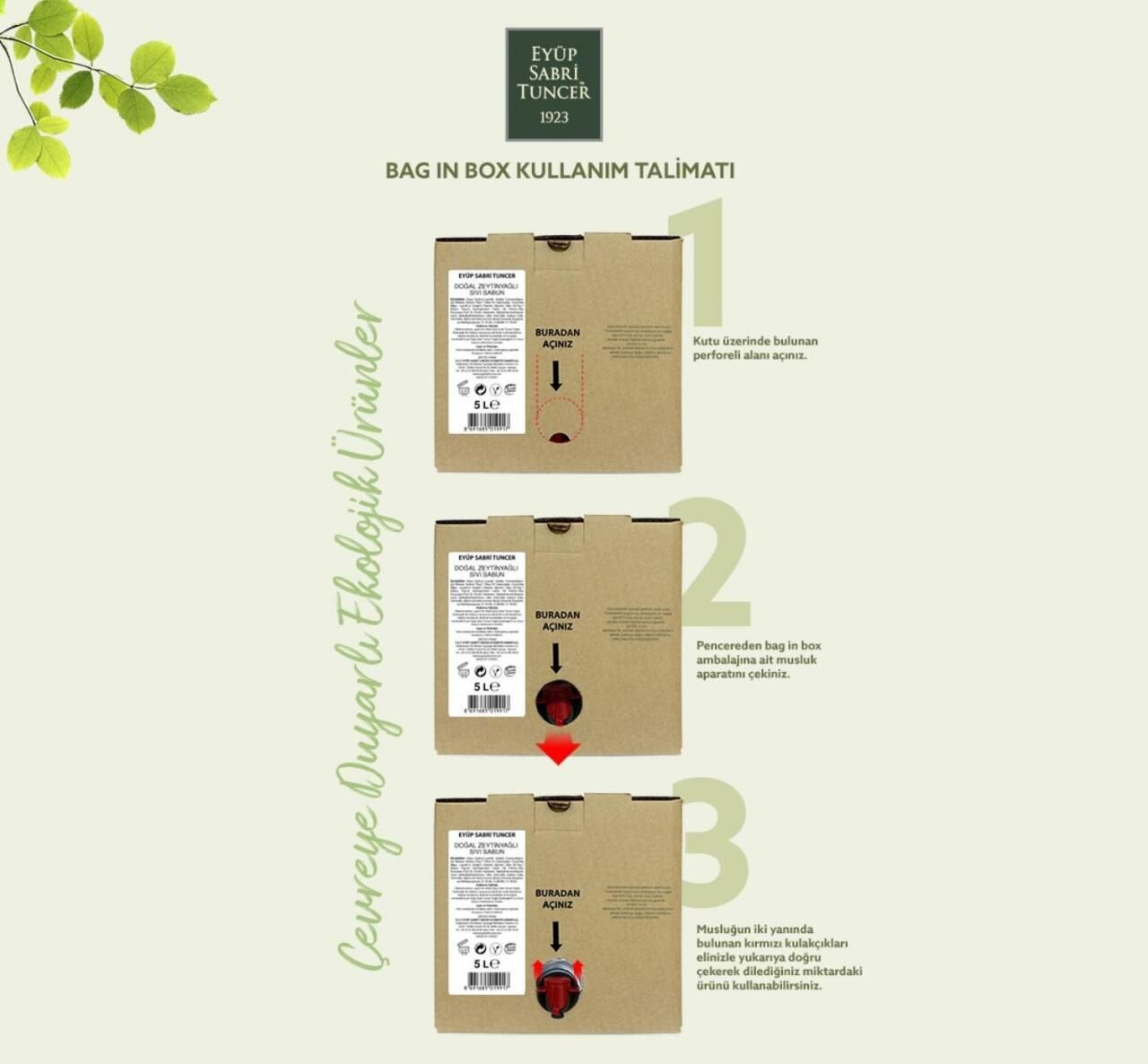 Eyüp Sabri Tuncer Doğal Zeytinyağlı Köpük Sabun 5 Lt