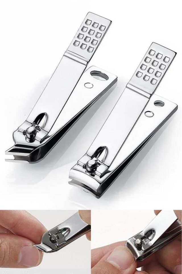 Müjgan 2 li Tırnak Makası Düz ve Yan Orta Boy