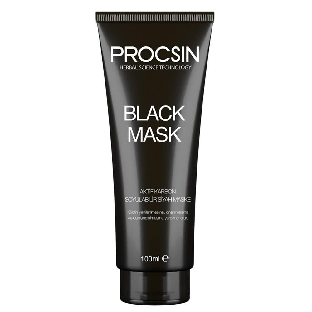 PROCSIN Siyah Nokta Giderici Aktif Kömürlü Siyah Maske 100 ML