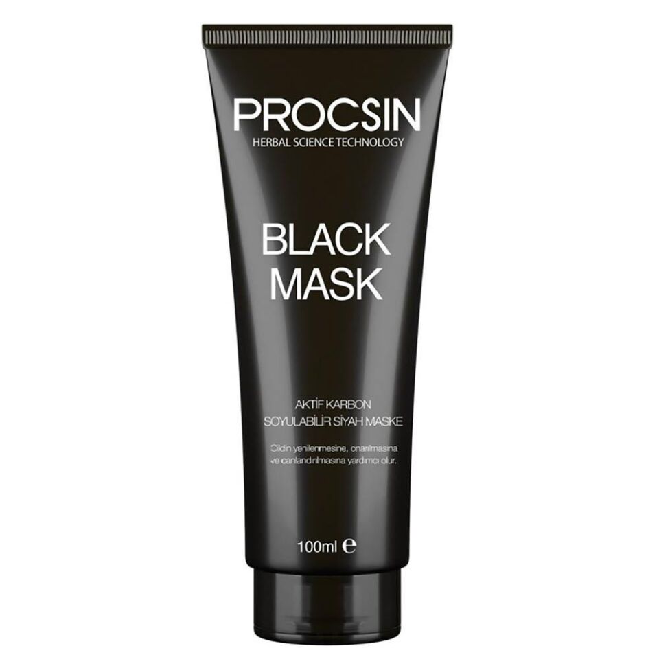 PROCSIN Siyah Nokta Giderici Aktif Kömürlü Siyah Maske 100 ML