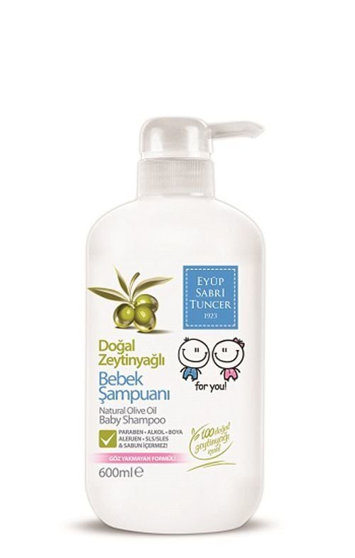 Eyüp Sabri Tuncer 600 Ml Bebek Şampuanı Zeytinyağlı Vegan