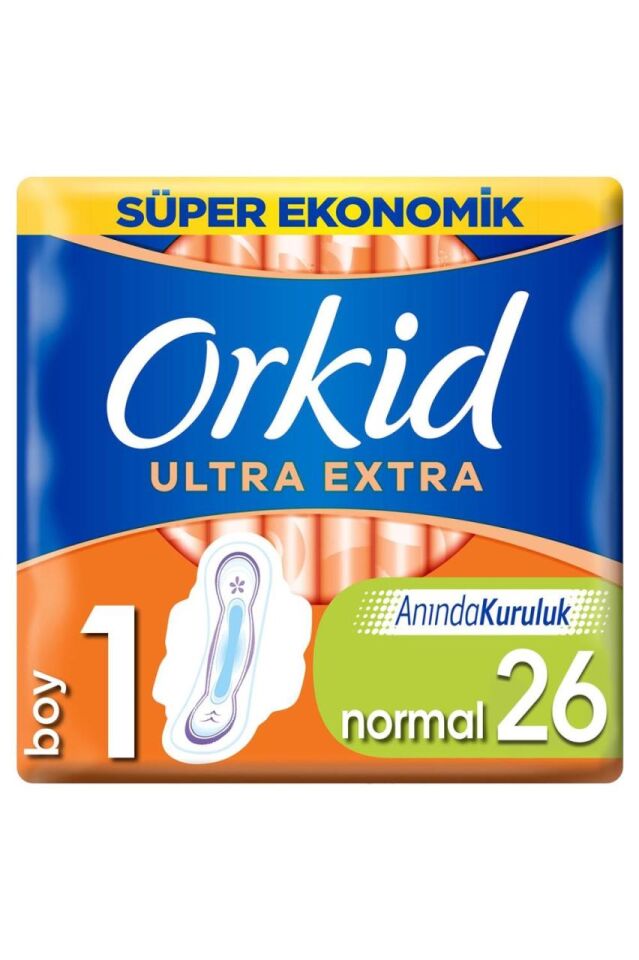 Ultra Extra Hijyenik Ped Normal Süper Ekonomik Paket 26 Ped