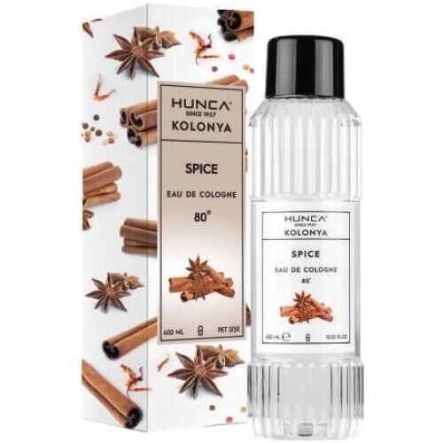 Hunca Kolonya Spice 400 Ml 80 Derece Pet Kutulu