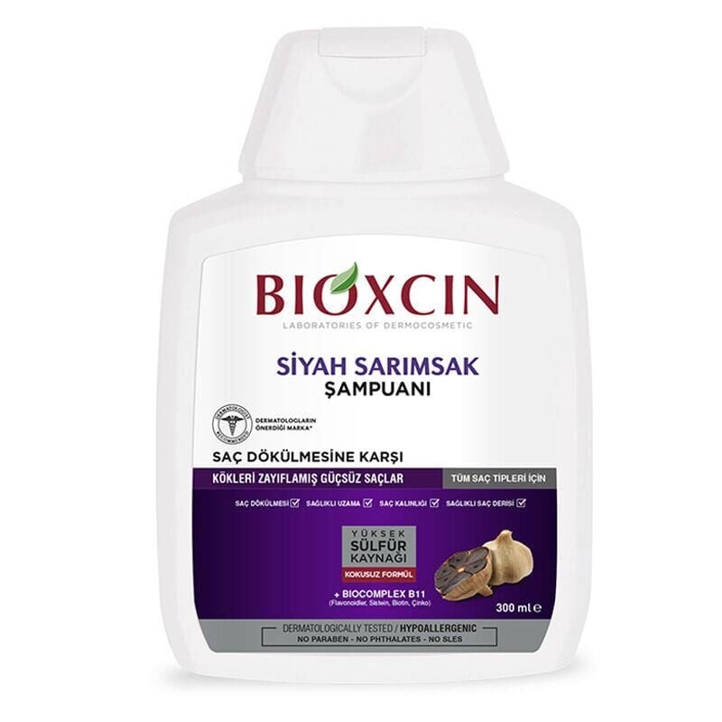 Bioxcin Siyah Sarımsaklı Şampuan 300 Ml x 2 Adet - Tüm Saç Tipleri İçin