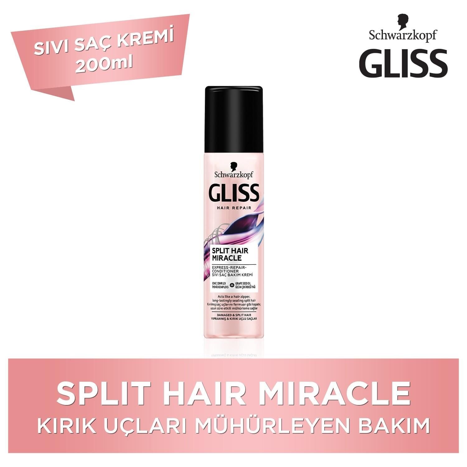 Gliss Sıvı Saç Kremi 200 ml Split Hair Miracle