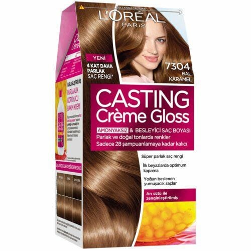 Loreal Casting Creme Gloss Saç Boyası 7304 Bal Karamel