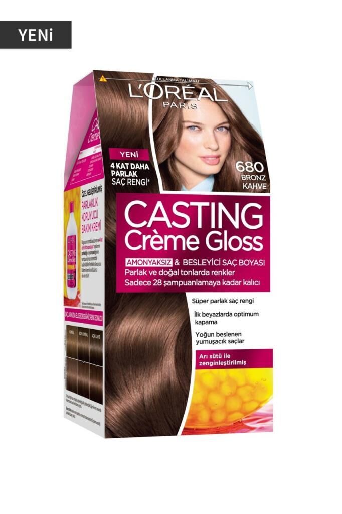 Loreal Casting Creme Gloss Saç Boyası 680 Bronz Kahve