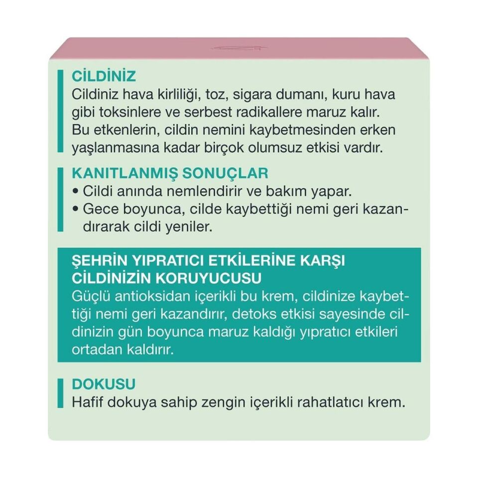 Diadermine Hydralist Smart Detox Yenileyici Gece Kremi 50 Ml