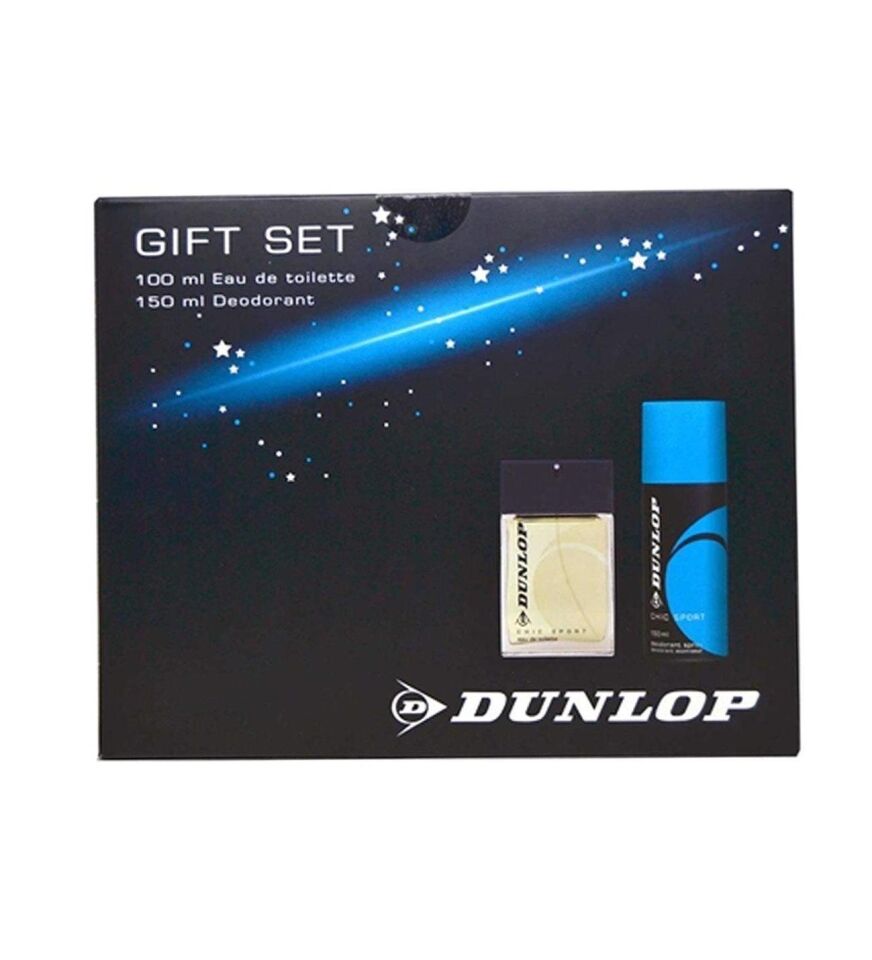 Dunlop Chic Sport Set  EDT 100 ml + 150 ml Deo  Erkek Parfümü Mavi