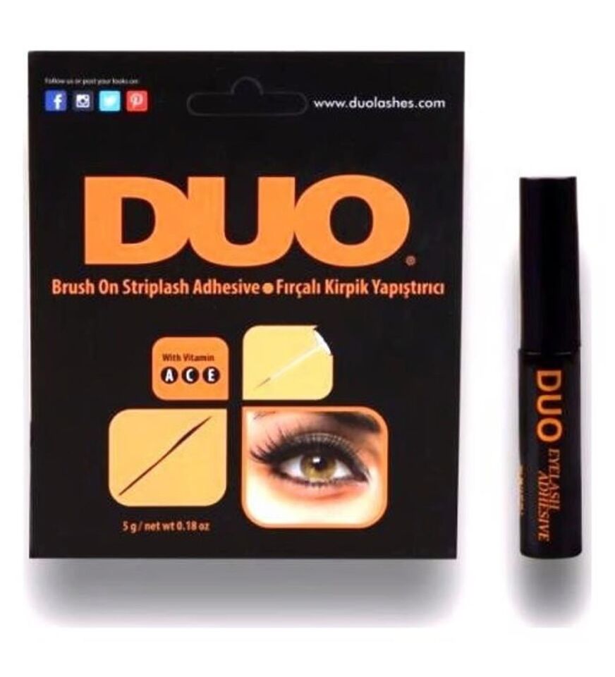 Duo Fırçalı Takma Kirpik Yapıştırıcı 5 g - Siyah