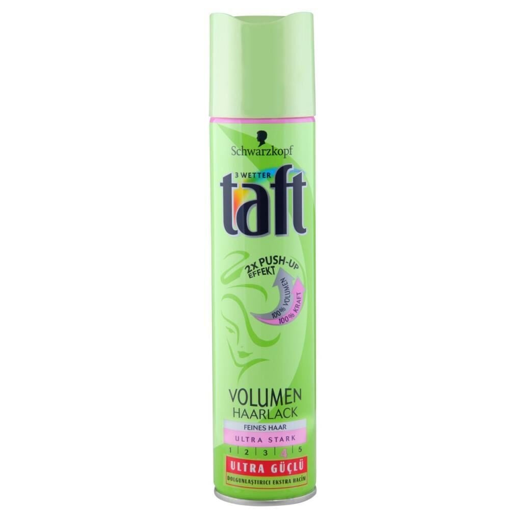 Taft Saç Spreyi Güçlü ve Hacimli Saçlar 250ml 03 Yeşiil