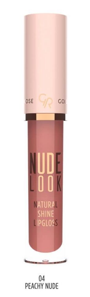 Golden Rose Nude Look Natural Shine Lipgloss No:04 Peachy Nude Doğal Işıltılı Dudak Parlatıcısı -