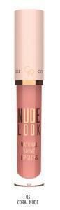 Golden Rose Nude Look Natural Shine Lipgloss No:03 Coral Nude Doğal Işıltılı Dudak Parlatıcısı -