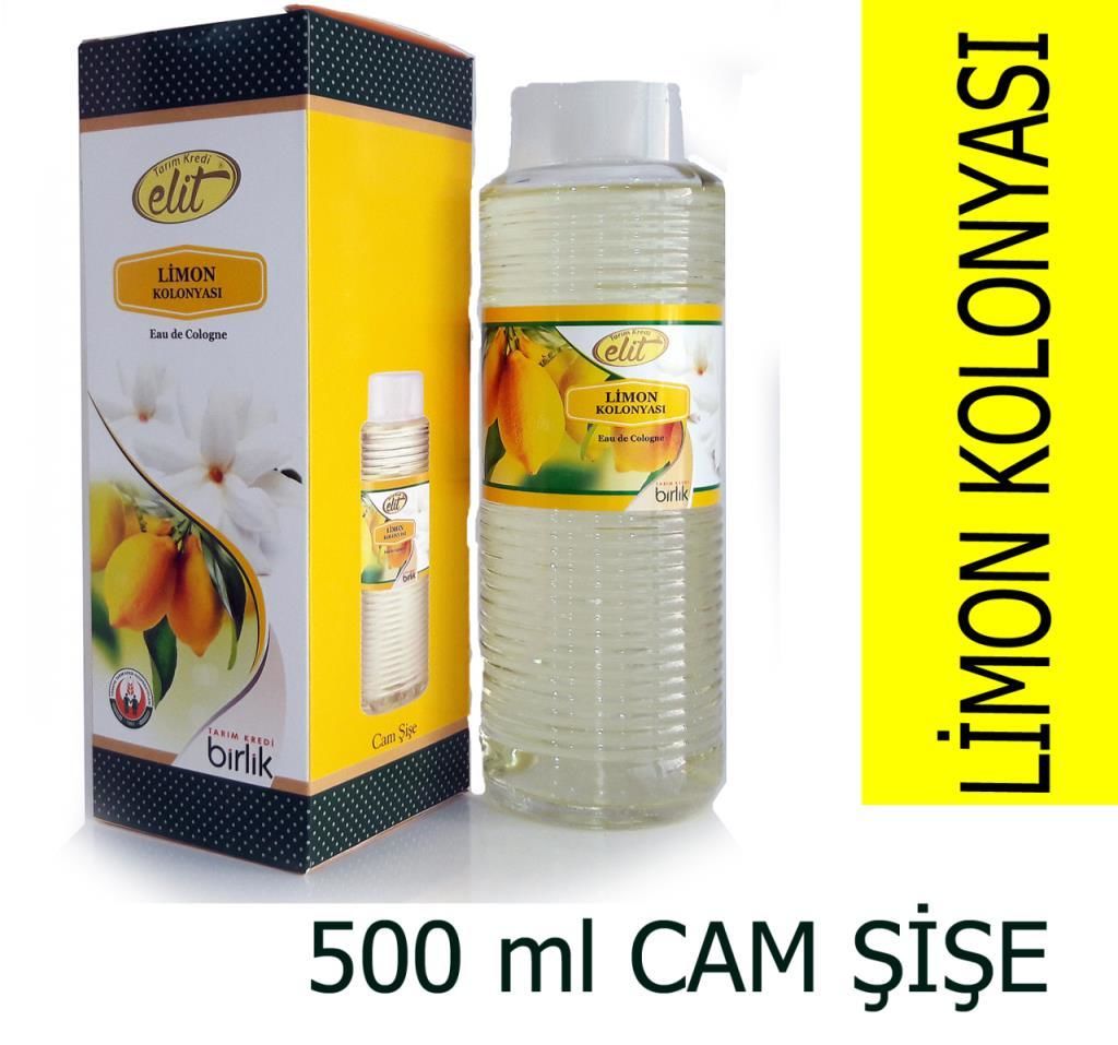 Elit Limon Kolonyası 500 mlL Cam Şişe Tarım Kredi