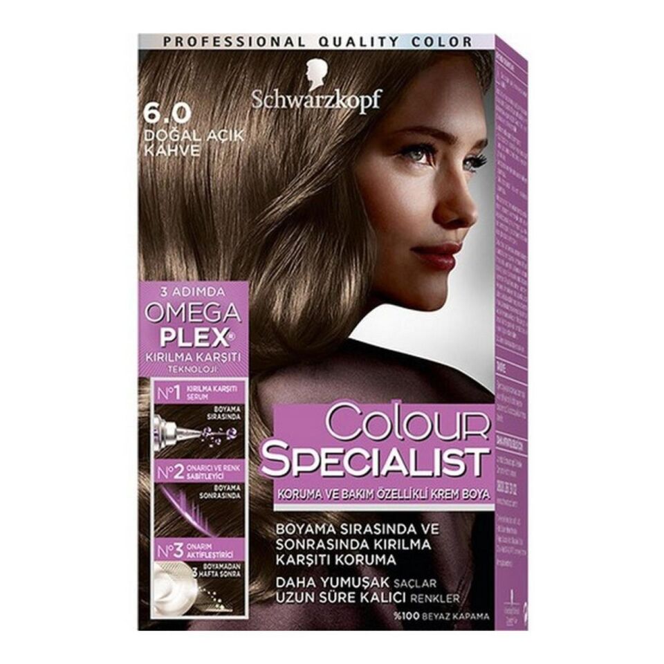 Schwarzkopf Colour Specialist Saç Boyası 6.0 Doğal Açık Kahve