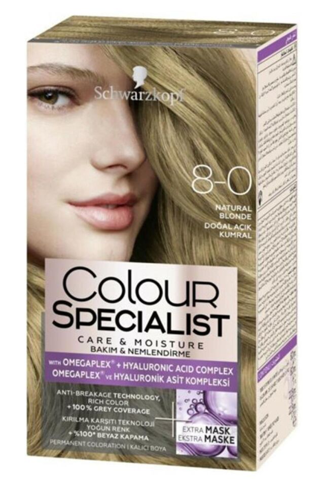Schwarzkopf Colour Specialist Saç Boyası 8.0 Doğal Açık Kumral