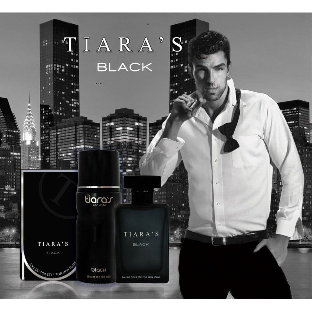 Tiaras Black Set 100 ml Edt + 150 ml Body Mİst Him Erkek