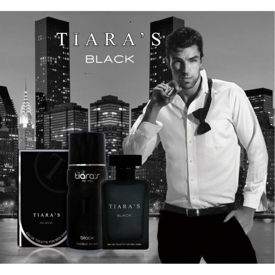 Tiaras Black Set 100 ml Edt + 150 ml Body Mİst Him Erkek