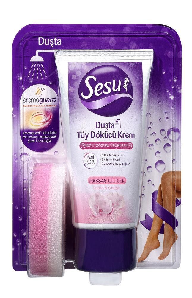 Sesu Duşta Tüy Dökücü Krem Hassas