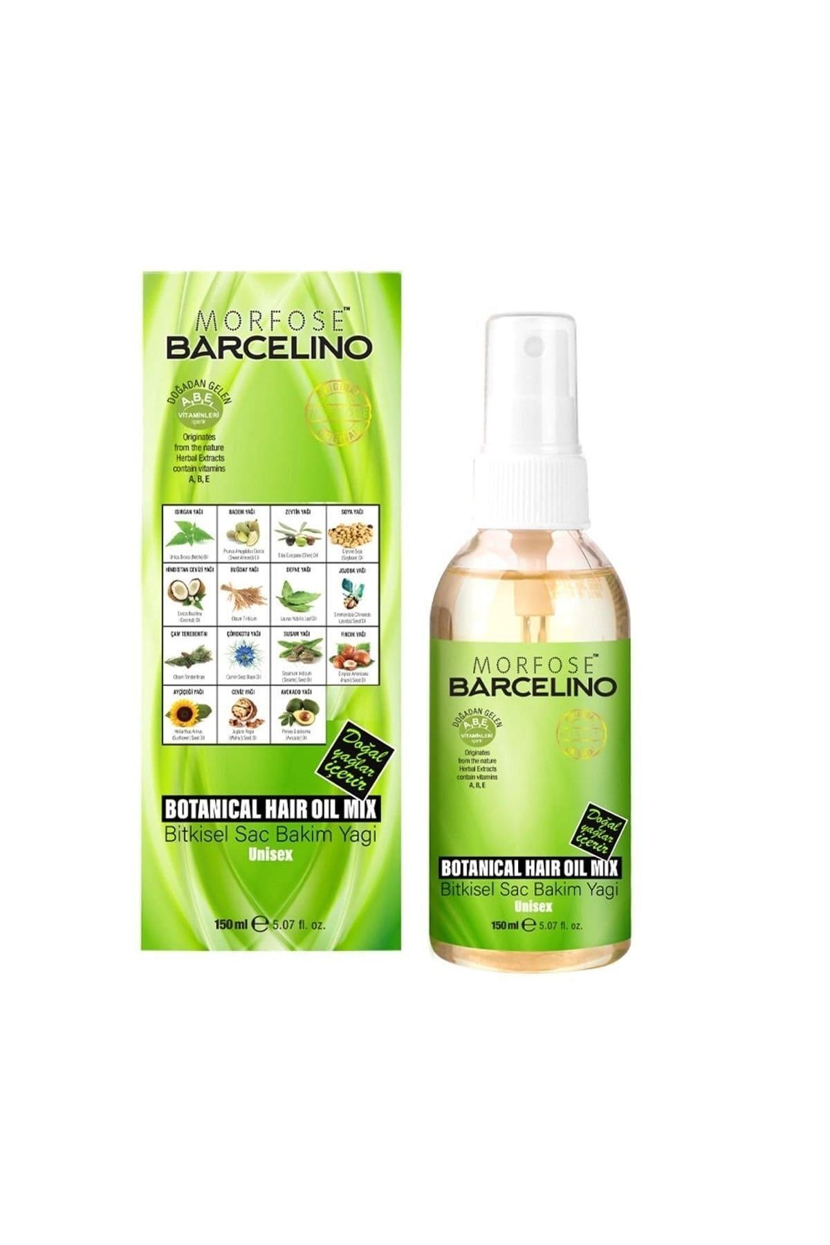 Morfose Unisex Barcelino Botanica Saç Bakım Yağı 150 ml
