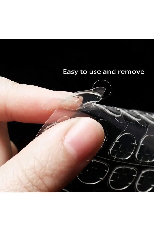 24 Adet Zararsız Tırnak Yapıştırıcı Bant Sticker- Tırnak Yapıştırma Bandı