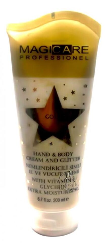 Magicare Glitter Simli El ve Vücut Kremi Gold