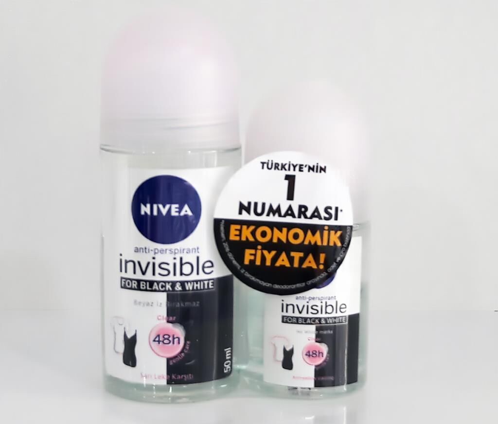 Nivea İnvisible Clear Bayan Roll-On 50 ml + 25 ml Hediye
