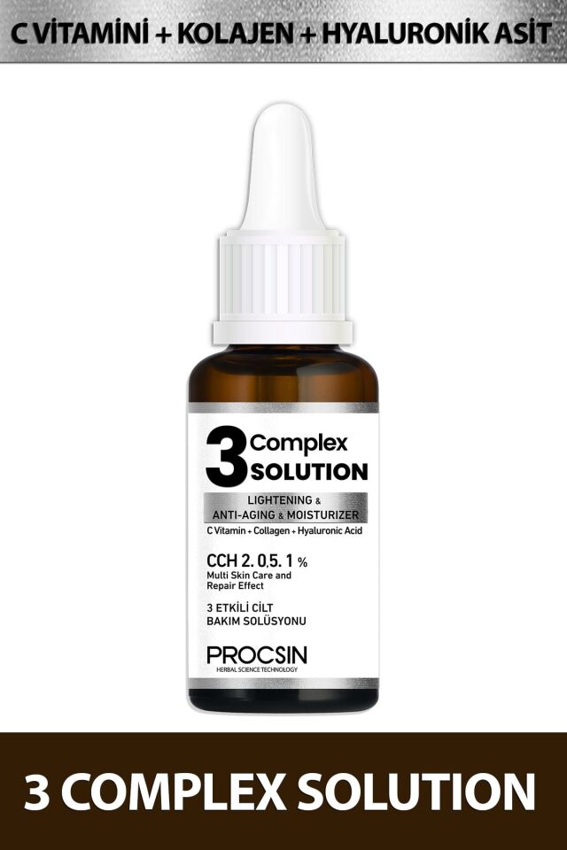 PROCSIN Aydınlatıcı + Sıkılaştırıcı + Nemlendirici 3 Complex Solution 20 ML