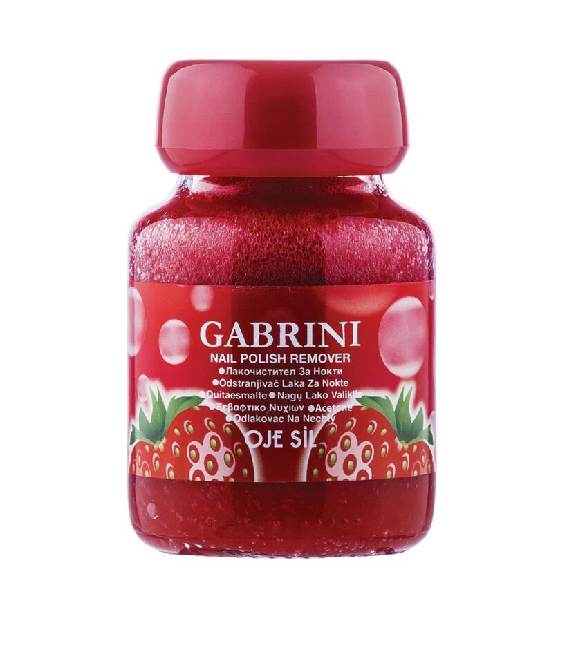 Gabrini Oje Sil Süngerli Cam Aseton 75 ml Çilek