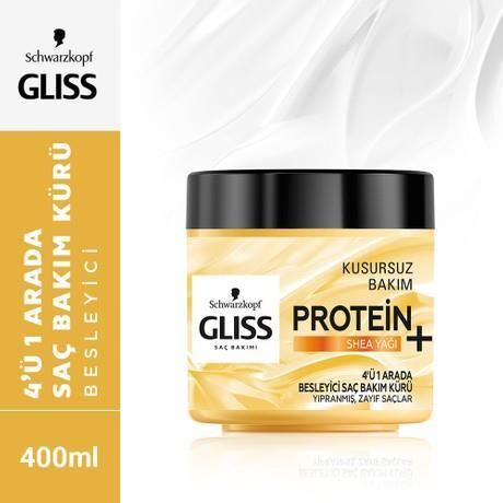 Gliss 4 Ü 1 Arada Saç Bakım Kürü Besleyici Protein + Shea 400 Ml