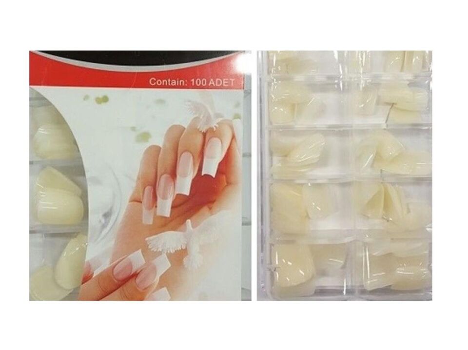 DVL t-7 Takma Tırnak 100 lü Kırık Beyaz Renkte