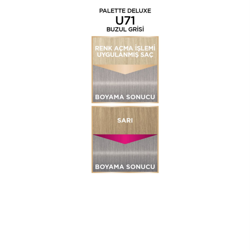 Palette Deluxe Saç Boyası U71 Buzul Grisi