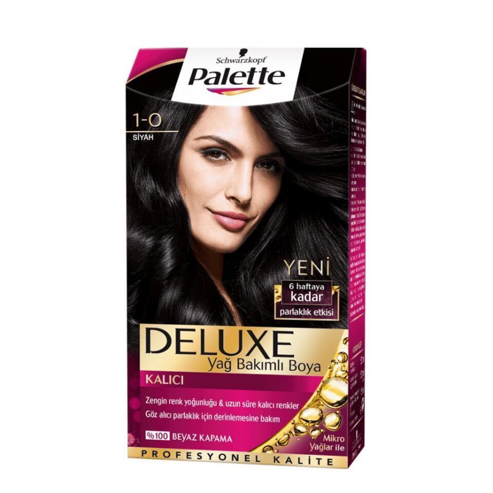Palette Deluxe Saç Boyası 1.0 Siyah