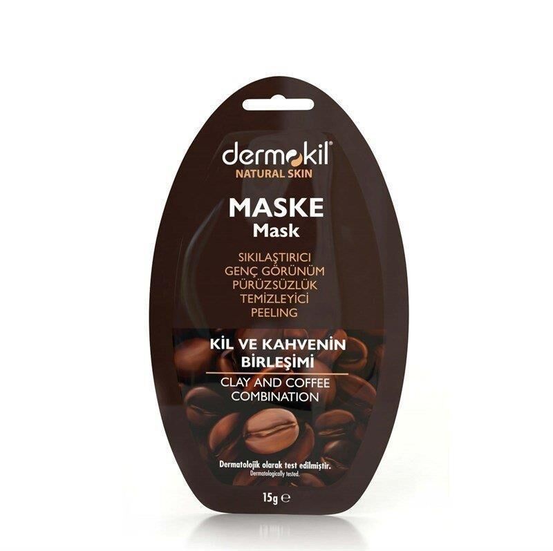 Dermokil Natural Sıkılaştırıcı Kil ve Kahve içerikli Tek Kullanı ml ık Maske 15 ml
