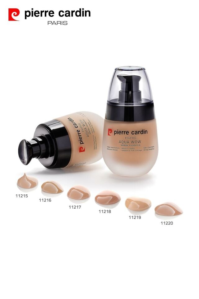 12217 Pierre Cardin Aqua Wow Mineralli Su Bazlı Fondöten Medium 602 Very Warm Skin With Neutral